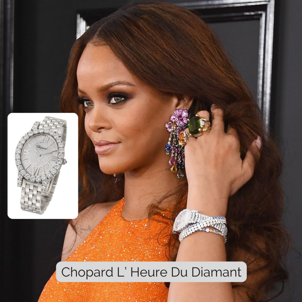 Rihanna as a brand ambassador for Chopard