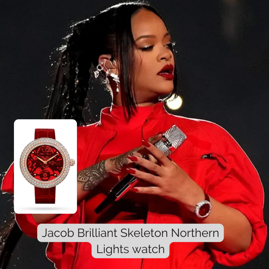 Rihanna Wore a Jacob & Co. Watch as a Choker to the Louis Vuitton Show