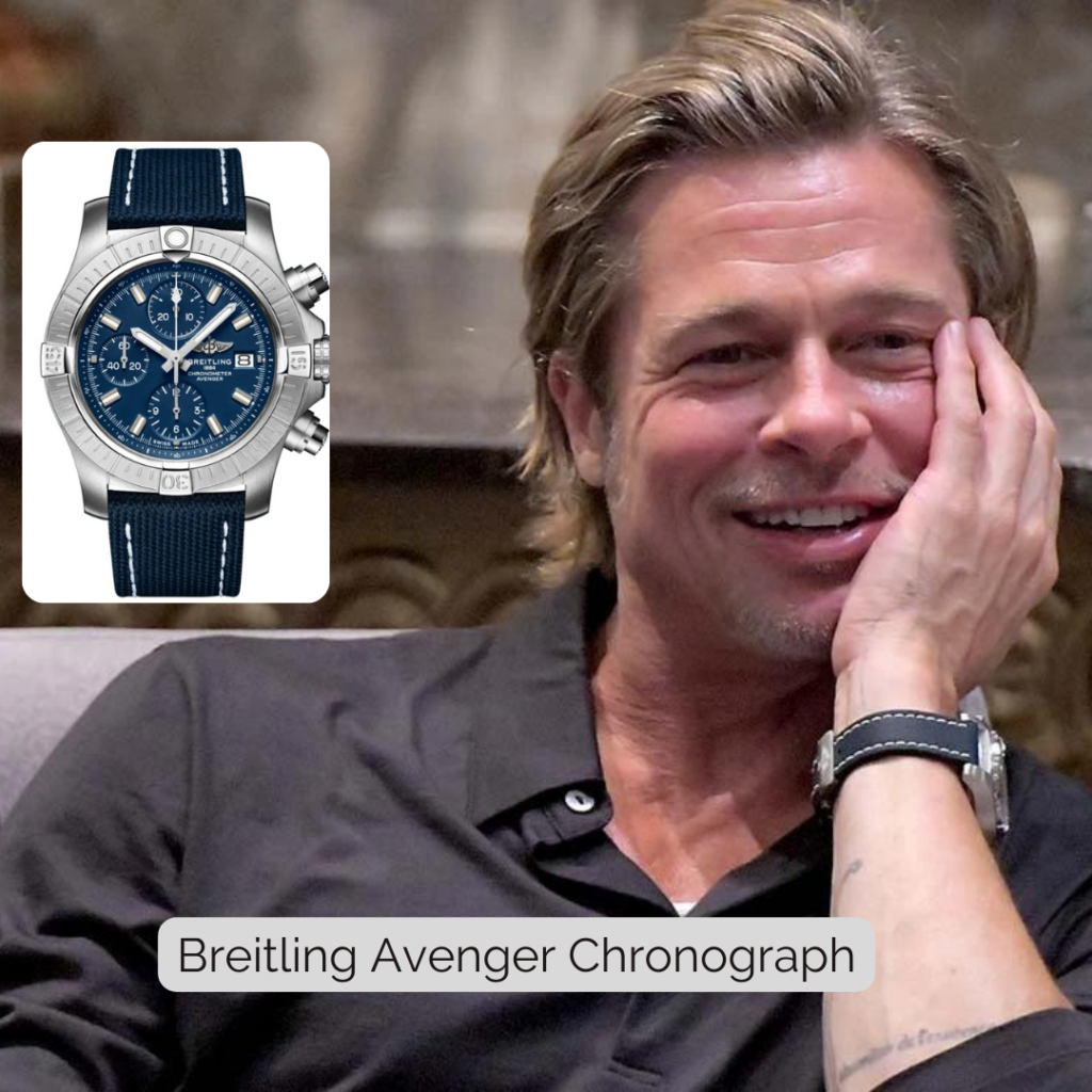 Brad Pitt's Wristwatches Over the Years - From Rolex and Patek Philippe to  Breitling — Wrist Enthusiast