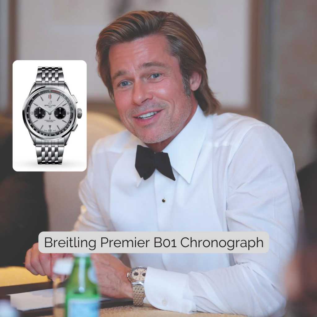 Brad Pitt's Wristwatches Over the Years - From Rolex and Patek Philippe to  Breitling — Wrist Enthusiast