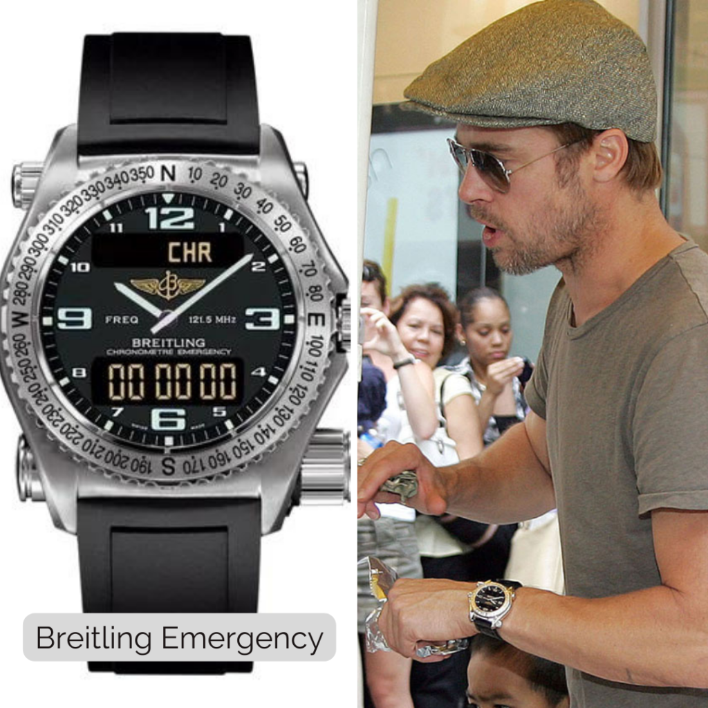 Brad Pitt's Wristwatches Over the Years - From Rolex and Patek Philippe to  Breitling — Wrist Enthusiast