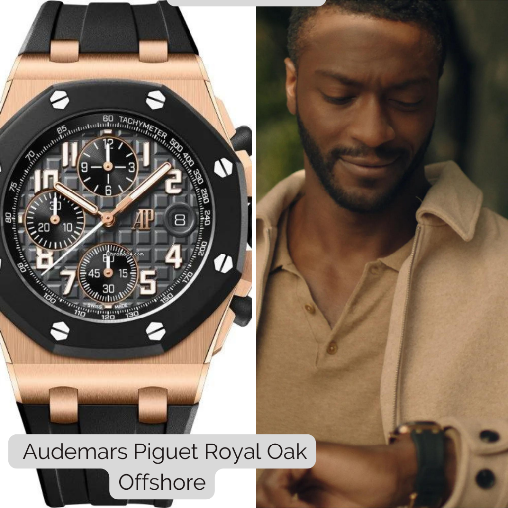 Aldis Hodge wearing Audemars Piguet Royal Oak Offshore