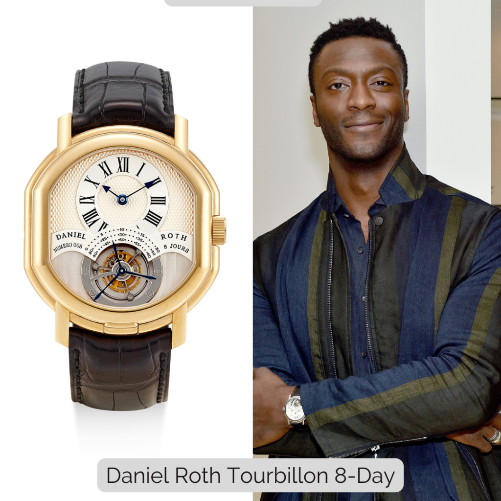 Aldis Hodge wearing Daniel Roth Tourbillon 8-Day