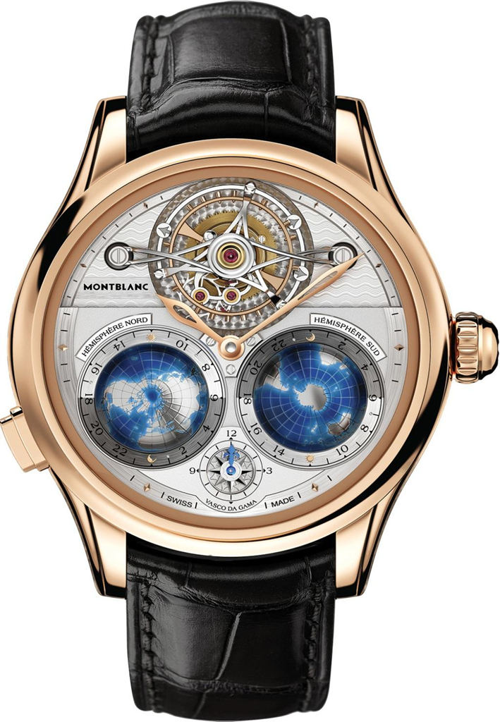 Montblanc, Collection Villeret Tourbillon Cylindrique Geospheres Vasco da Gama